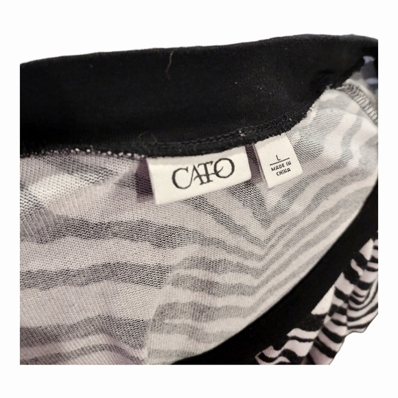 Cato Rare Y2K Vintage Zebra-print Top - Picture 4 of 4